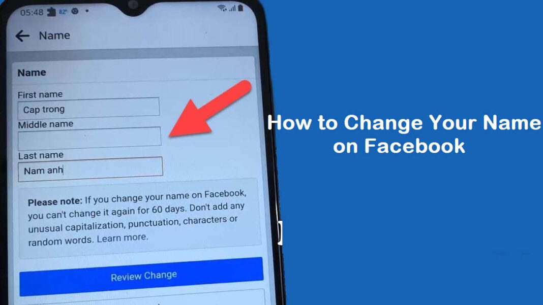 How to Change Your Name on Facebook